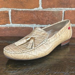 Marc Joseph Wall St Beige Tassel Loafers
